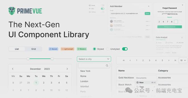 2024热门前端UI组件库最全盘点：包含Web和移动端、以及React、Vue和Angular技术栈(图12)